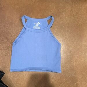 Free People Blue  Crop Tank Top Size M/L